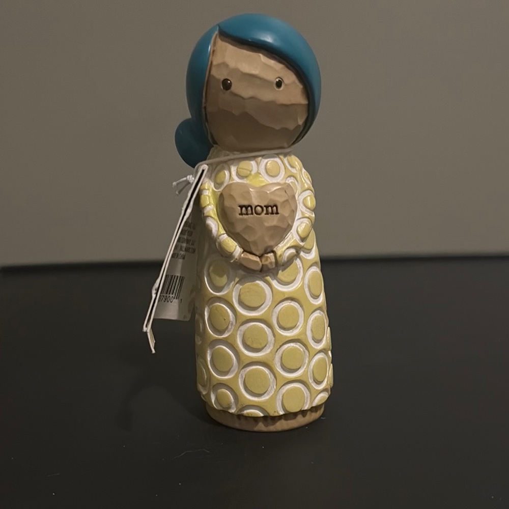 Blue and Yellow Mom Figurine